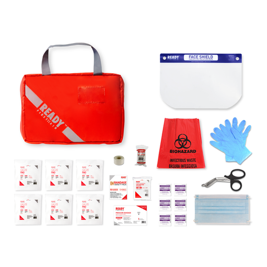 WorkSafeBC BC Basic First Aid Kit with First Aid Bag (Early Expiration-01/24)