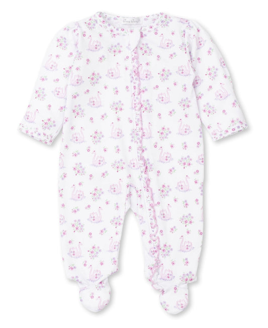 Swan Blossoms Zip Footie